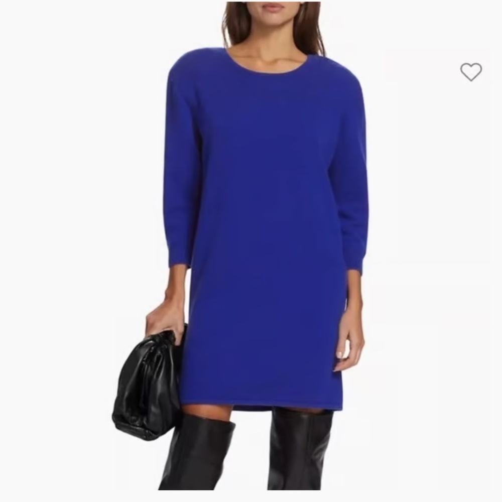 FRAME: Cashmere Blend Sweater Dress In Ultramarine (NWT)